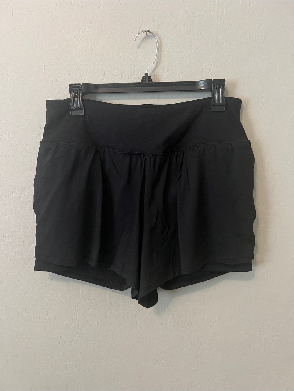 Spyder Black Athletic Skort-Style Running Shorts